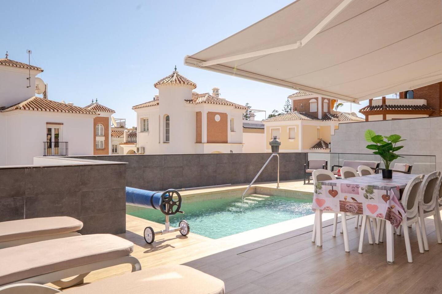 Villa Antonia Mar - Private & Heated Pool - Punta Lara Нерха Екстериор снимка