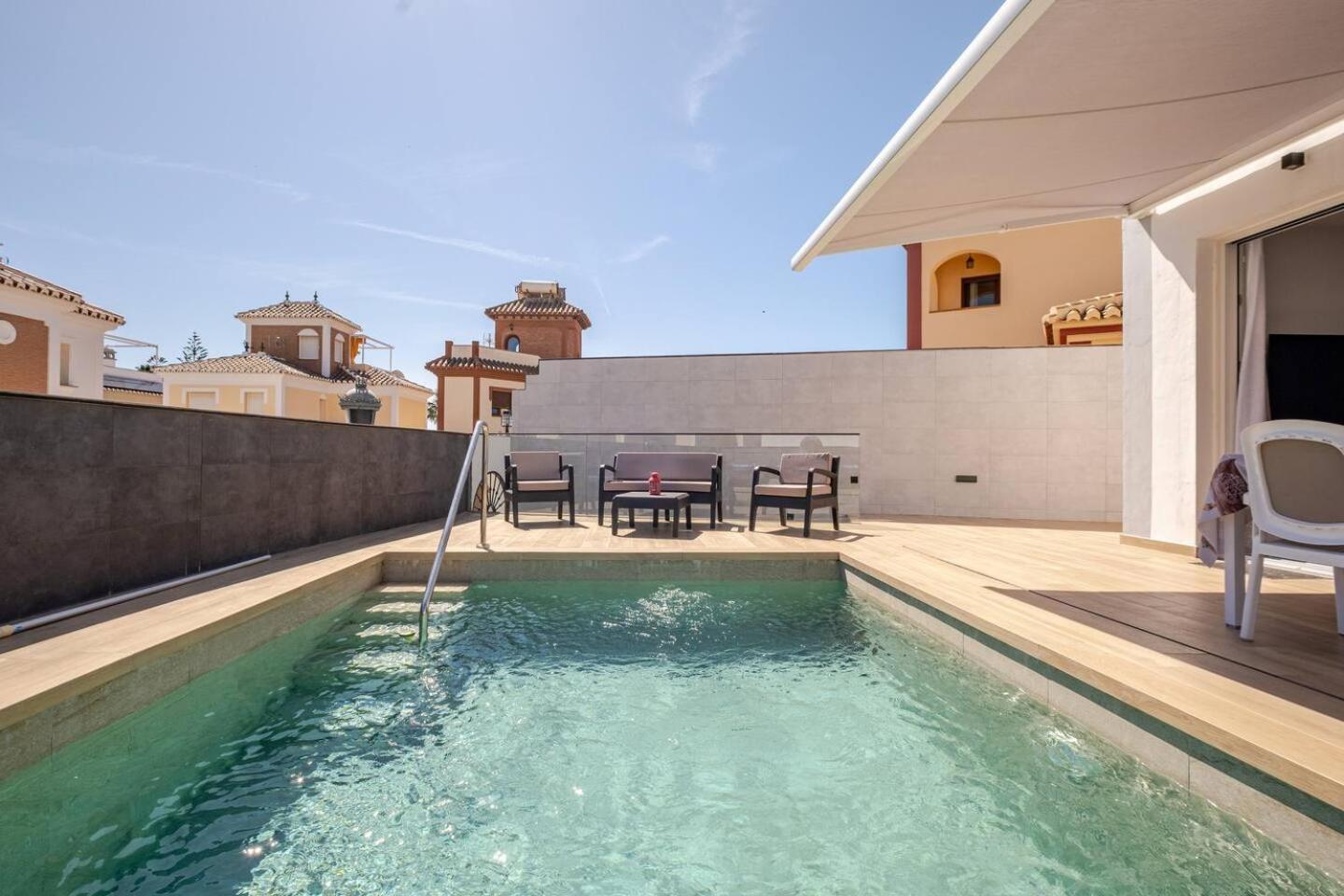 Villa Antonia Mar - Private & Heated Pool - Punta Lara Нерха Екстериор снимка
