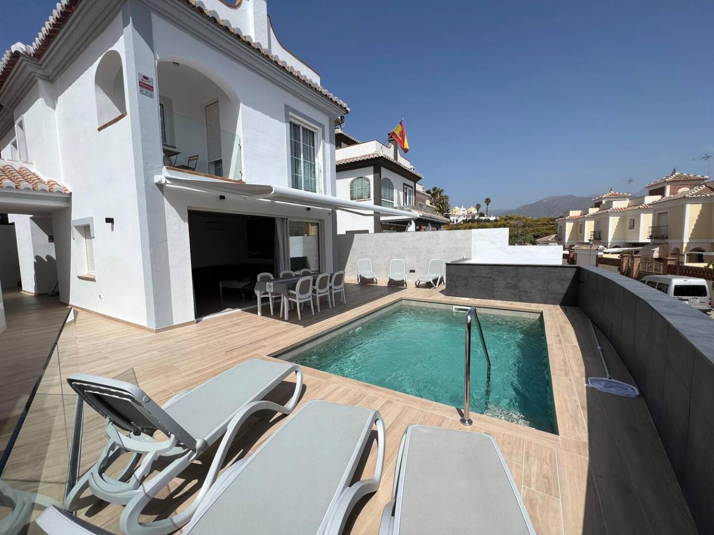Villa Antonia Mar - Private & Heated Pool - Punta Lara Нерха Екстериор снимка